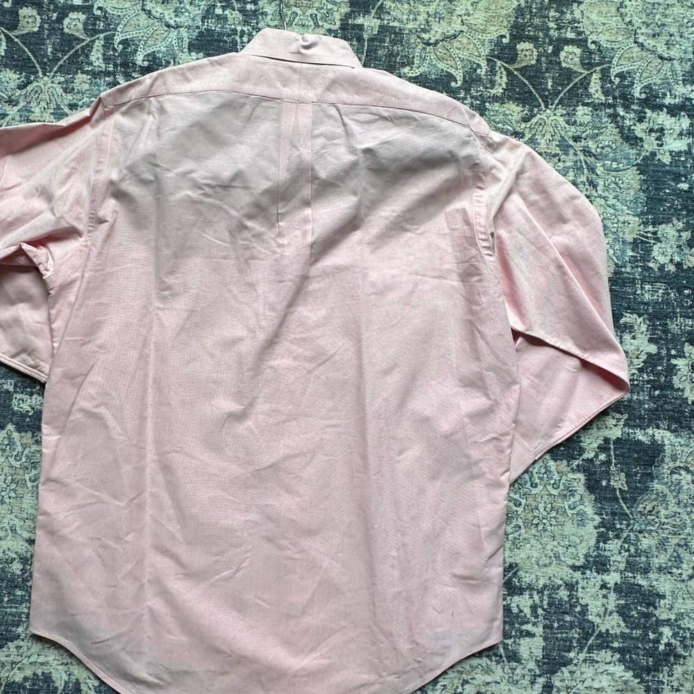Ralph Lauren Pink Classic Yarmouth Button Down Shirt - Picture 6 of 6
